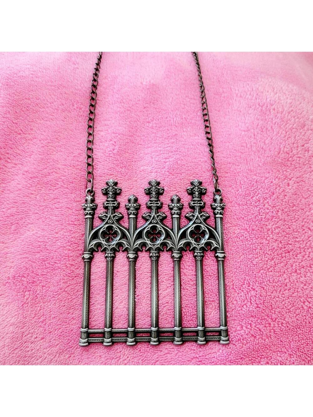 ⚰️ The Pretty Cult ⚰️ "Cemetery Walks" Gate Necklace. 🪦